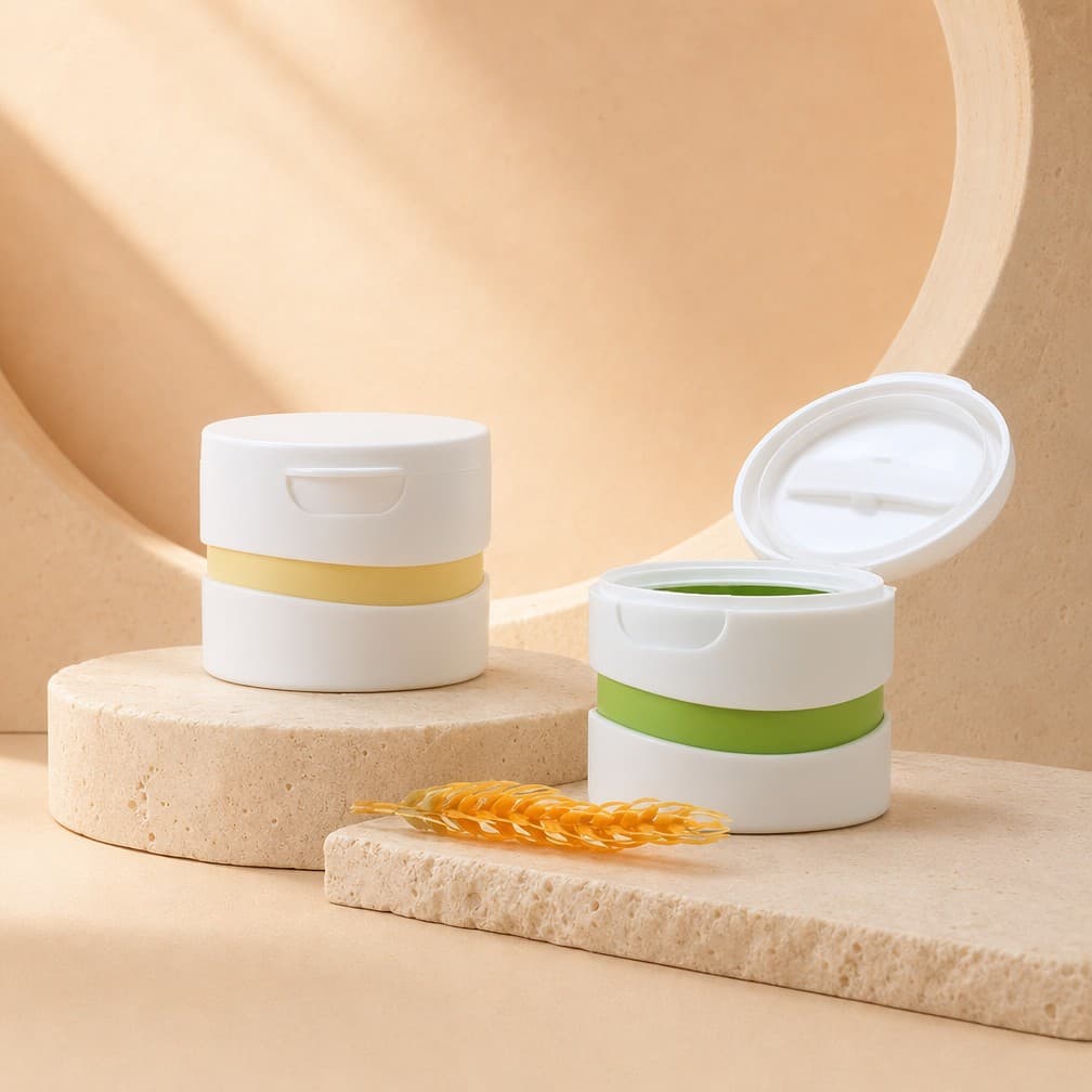 Cream Jars — Cream jars are wide-mouth plastic containers for emulsified products such as moi