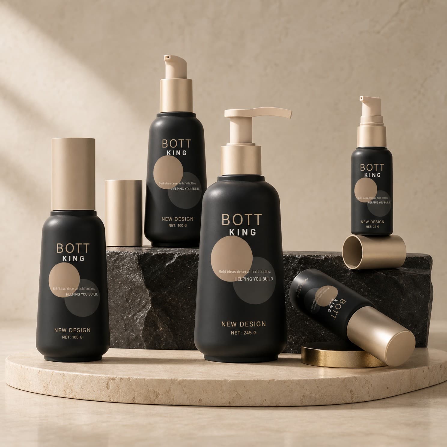 PET cosmetic packaging
